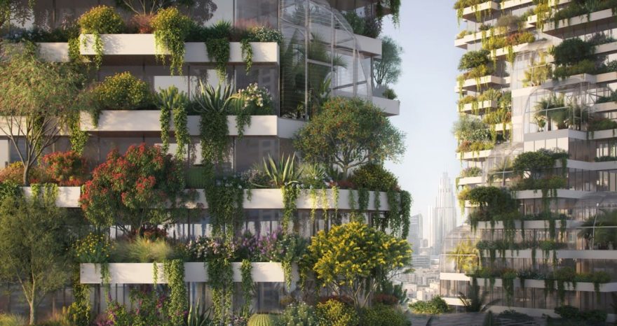 Rinnovabili • Vertical forest in the Middle East and North Africa in Dubai