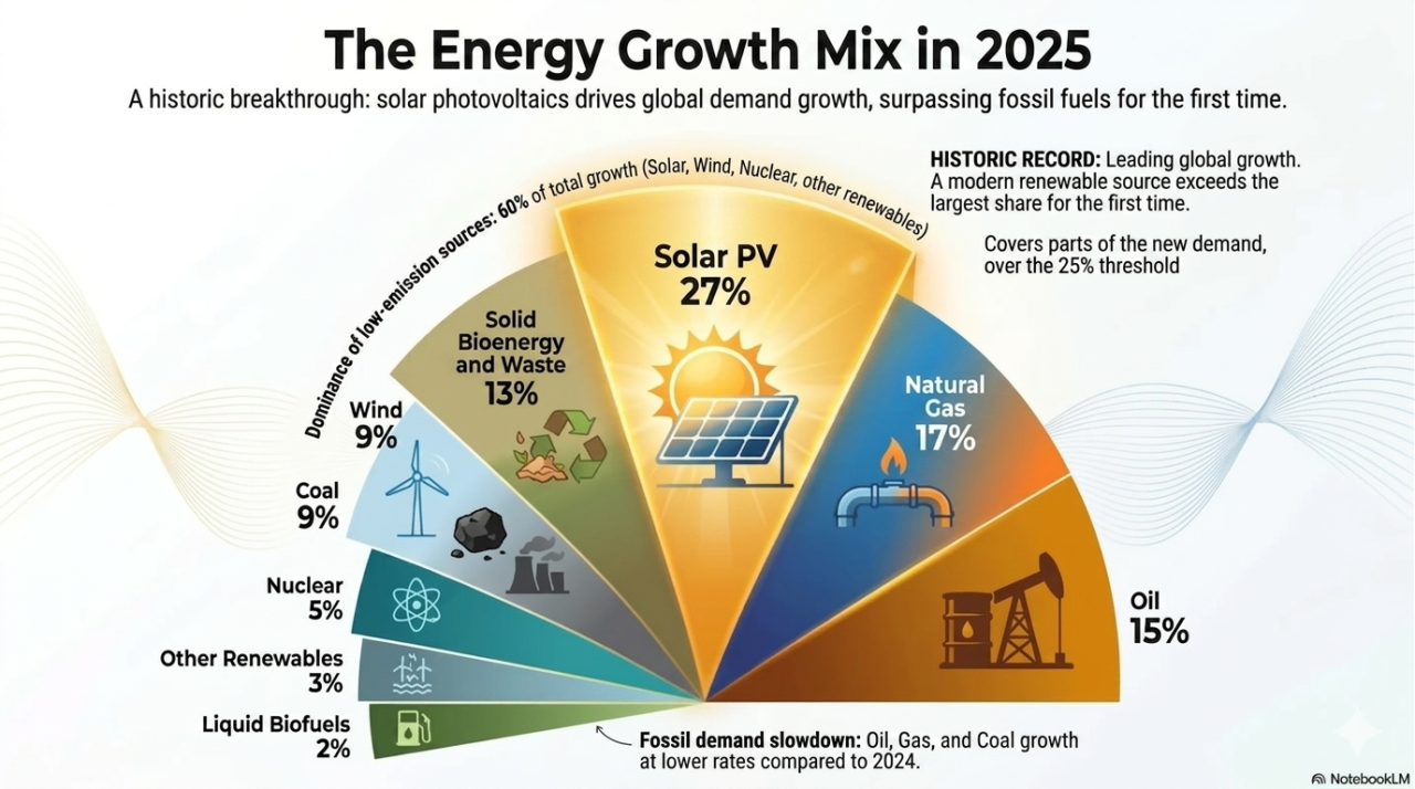 Global energy demand – the energy mix in 2025
